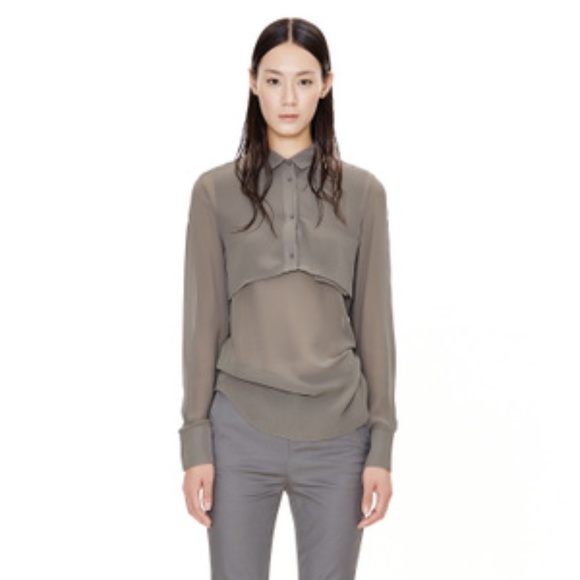 JNBY Silk Cropped Blouse ⭐ FINAL PRICE ⭐ - Picture 4 of 4